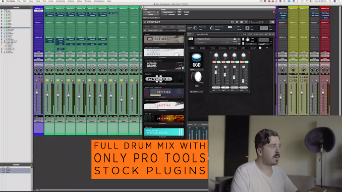 Derya 'Dez' Nagle: Full Drum Mix with stock Pro Tools plug-ins